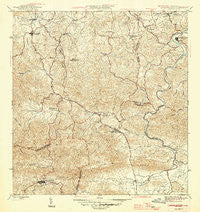 Aguas Buenas Puerto Rico Historical topographic map, 1:30000 scale, 7.5 X 7.5 Minute, Year 1946