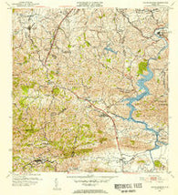 Aguas Buenas Puerto Rico Historical topographic map, 1:30000 scale, 7.5 X 7.5 Minute, Year 1952