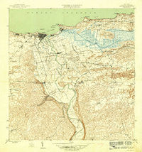Arecibo Puerto Rico Historical topographic map, 1:30000 scale, 7.5 X 7.5 Minute, Year 1946