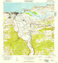 Arecibo Puerto Rico Historical topographic map, 1:30000 scale, 7.5 X 7.5 Minute, Year 1953