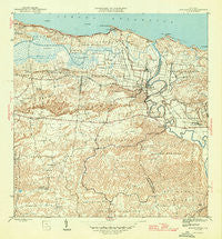 Barceloneta Puerto Rico Historical topographic map, 1:30000 scale, 7.5 X 7.5 Minute, Year 1946