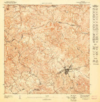Barranquitas SE Puerto Rico Historical topographic map, 1:10000 scale, 3.75 X 3.75 Minute, Year 1947