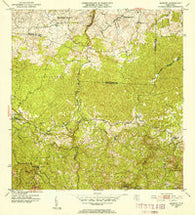 Bayaney Puerto Rico Historical topographic map, 1:30000 scale, 7.5 X 7.5 Minute, Year 1952