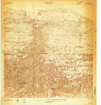 Camuy Puerto Rico Historical topographic map, 1:20000 scale, 7.5 X 7.5 Minute, Year 1938
