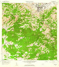 Cayey Puerto Rico Historical topographic map, 1:20000 scale, 7.5 X 7.5 Minute, Year 1960