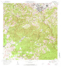 Cayey Puerto Rico Historical topographic map, 1:20000 scale, 7.5 X 7.5 Minute, Year 1972