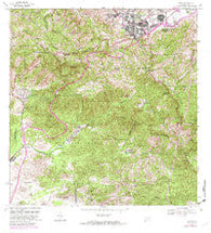 Cayey Puerto Rico Historical topographic map, 1:20000 scale, 7.5 X 7.5 Minute, Year 1972
