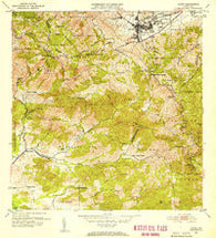 Cayey Puerto Rico Historical topographic map, 1:30000 scale, 7.5 X 7.5 Minute, Year 1953