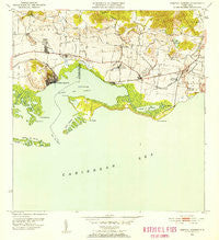 Central Aguirre Puerto Rico Historical topographic map, 1:30000 scale, 7.5 X 7.5 Minute, Year 1952