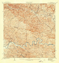 Central La Plata Puerto Rico Historical topographic map, 1:30000 scale, 7.5 X 7.5 Minute, Year 1942