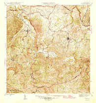 Ciales Puerto Rico Historical topographic map, 1:30000 scale, 7.5 X 7.5 Minute, Year 1946