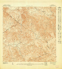 Coamo NE Puerto Rico Historical topographic map, 1:10000 scale, 3.75 X 3.75 Minute, Year 1947