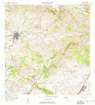 Coamo Puerto Rico Historical topographic map, 1:20000 scale, 7.5 X 7.5 Minute, Year 1960