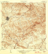 Coamo Puerto Rico Historical topographic map, 1:30000 scale, 7.5 X 7.5 Minute, Year 1946