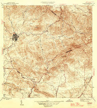 Coamo Puerto Rico Historical topographic map, 1:30000 scale, 7.5 X 7.5 Minute, Year 1946