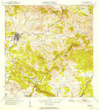 Coamo Puerto Rico Historical topographic map, 1:30000 scale, 7.5 X 7.5 Minute, Year 1952