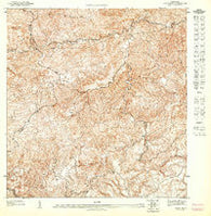 Comerio NE Puerto Rico Historical topographic map, 1:10000 scale, 3.75 X 3.75 Minute, Year 1947