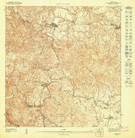 Comerio SE Puerto Rico Historical topographic map, 1:10000 scale, 3.75 X 3.75 Minute, Year 1947