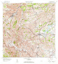 Comerio Puerto Rico Historical topographic map, 1:20000 scale, 7.5 X 7.5 Minute, Year 1957