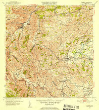 Comerio Puerto Rico Historical topographic map, 1:30000 scale, 7.5 X 7.5 Minute, Year 1953