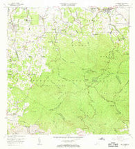 El Yunque Puerto Rico Historical topographic map, 1:20000 scale, 7.5 X 7.5 Minute, Year 1967