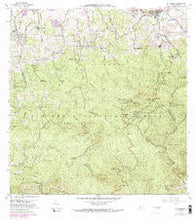 El Yunque Puerto Rico Historical topographic map, 1:20000 scale, 7.5 X 7.5 Minute, Year 1967
