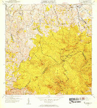 El Yunque Puerto Rico Historical topographic map, 1:30000 scale, 7.5 X 7.5 Minute, Year 1952