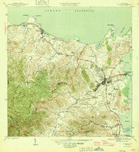 Fajardo Puerto Rico Historical topographic map, 1:30000 scale, 7.5 X 7.5 Minute, Year 1946
