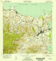 Fajardo Puerto Rico Historical topographic map, 1:30000 scale, 7.5 X 7.5 Minute, Year 1952