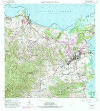 Fajardo Puerto Rico Historical topographic map, 1:20000 scale, 7.5 X 7.5 Minute, Year 1962