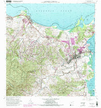 Fajardo Puerto Rico Historical topographic map, 1:20000 scale, 7.5 X 7.5 Minute, Year 1962
