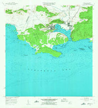 Guanica Puerto Rico Historical topographic map, 1:20000 scale, 7.5 X 7.5 Minute, Year 1956