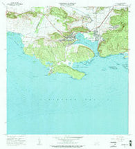 Guanica Puerto Rico Historical topographic map, 1:20000 scale, 7.5 X 7.5 Minute, Year 1966