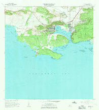 Guanica Puerto Rico Historical topographic map, 1:20000 scale, 7.5 X 7.5 Minute, Year 1966