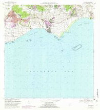 Guayama Puerto Rico Historical topographic map, 1:20000 scale, 7.5 X 7.5 Minute, Year 1970