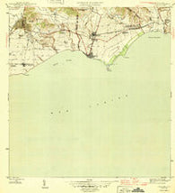 Guayama Puerto Rico Historical topographic map, 1:30000 scale, 7.5 X 7.5 Minute, Year 1946