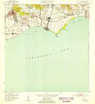 Guayama Puerto Rico Historical topographic map, 1:30000 scale, 7.5 X 7.5 Minute, Year 1952