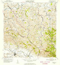 Gurabo Puerto Rico Historical topographic map, 1:30000 scale, 7.5 X 7.5 Minute, Year 1955