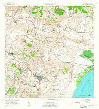 Humacao Puerto Rico Historical topographic map, 1:20000 scale, 7.5 X 7.5 Minute, Year 1958
