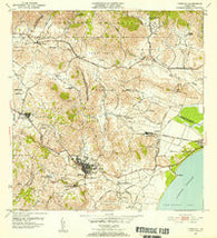 Humacao Puerto Rico Historical topographic map, 1:30000 scale, 7.5 X 7.5 Minute, Year 1952
