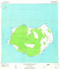 Isla Mona Puerto Rico Historical topographic map, 1:20000 scale, 7.5 X 7.5 Minute, Year 1944