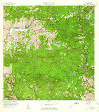 Jayuya Puerto Rico Historical topographic map, 1:20000 scale, 7.5 X 7.5 Minute, Year 1960