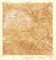 Jayuya Puerto Rico Historical topographic map, 1:30000 scale, 7.5 X 7.5 Minute, Year 1946