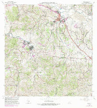 Juncos Puerto Rico Historical topographic map, 1:20000 scale, 7.5 X 7.5 Minute, Year 1967