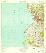 Mayaguez Puerto Rico Historical topographic map, 1:20000 scale, 7.5 X 7.5 Minute, Year 1955