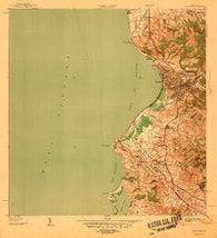 Mayaguez Puerto Rico Historical topographic map, 1:30000 scale, 7.5 X 7.5 Minute, Year 1939