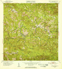 Monte Guilarte Puerto Rico Historical topographic map, 1:30000 scale, 7.5 X 7.5 Minute, Year 1952