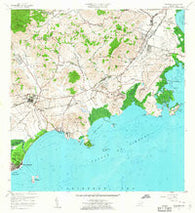 Naguabo Puerto Rico Historical topographic map, 1:20000 scale, 7.5 X 7.5 Minute, Year 1957