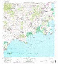 Naguabo Puerto Rico Historical topographic map, 1:20000 scale, 7.5 X 7.5 Minute, Year 1967