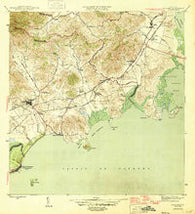 Naguabo Puerto Rico Historical topographic map, 1:30000 scale, 7.5 X 7.5 Minute, Year 1946